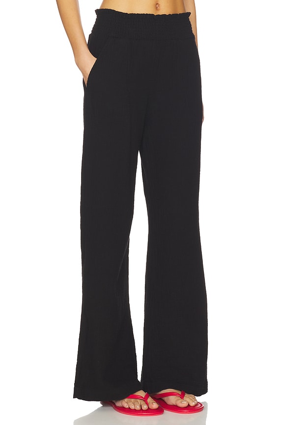 view 2 of 6 Wide Leg Beach Pant in Black