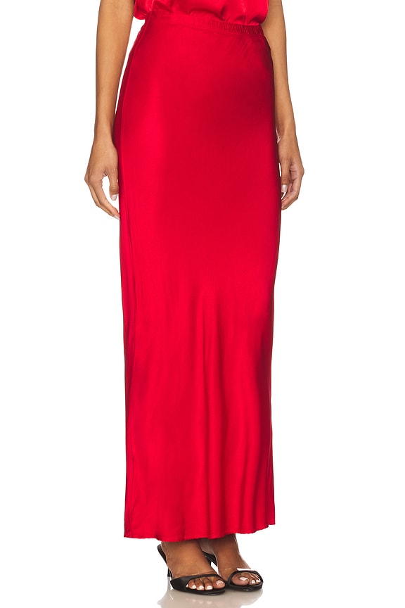 view 2 of 6 Midi Bias Cut Skirt in Pepper