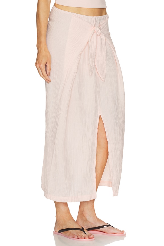 view 2 of 6 Faux Sarong Skirt in Himalayan Salt