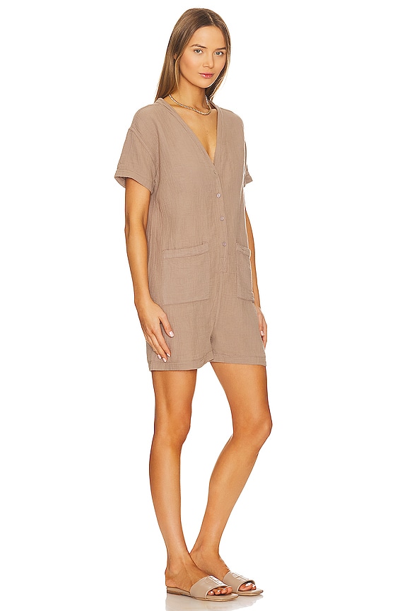 view 2 of 3 Big Baby Romper in Hazelnut