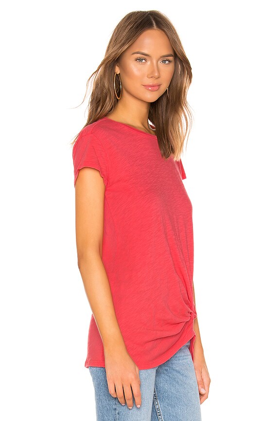 view 2 of 4 JERSEY KNIT 티셔츠 in Raspberry