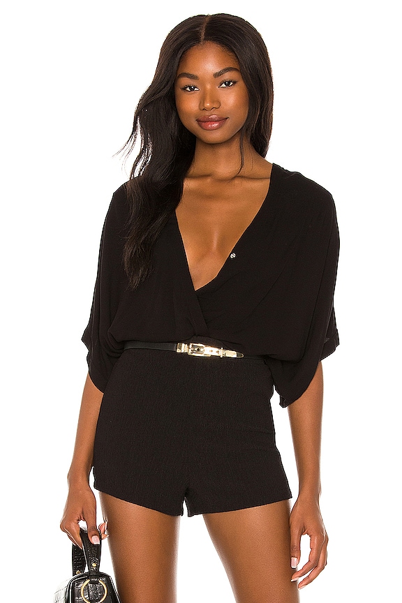 view 1 of 4 Beach Crepe Top in Black