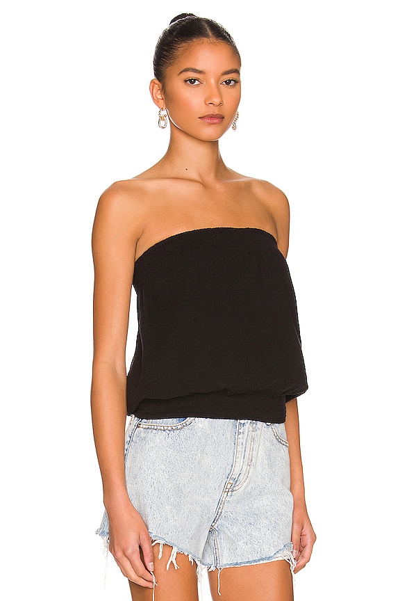 view 2 of 4 TOP SIN TIRANTES in Black