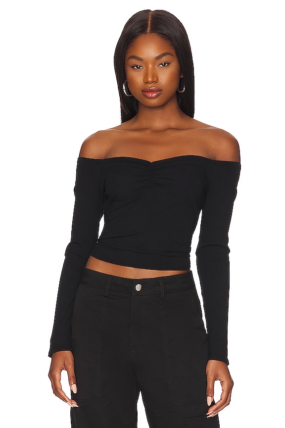 view 1 of 4 Wide Rip Top in Black