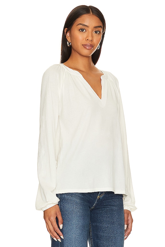 view 2 of 4 Long Sleeve Blouse Tee in Macadamia