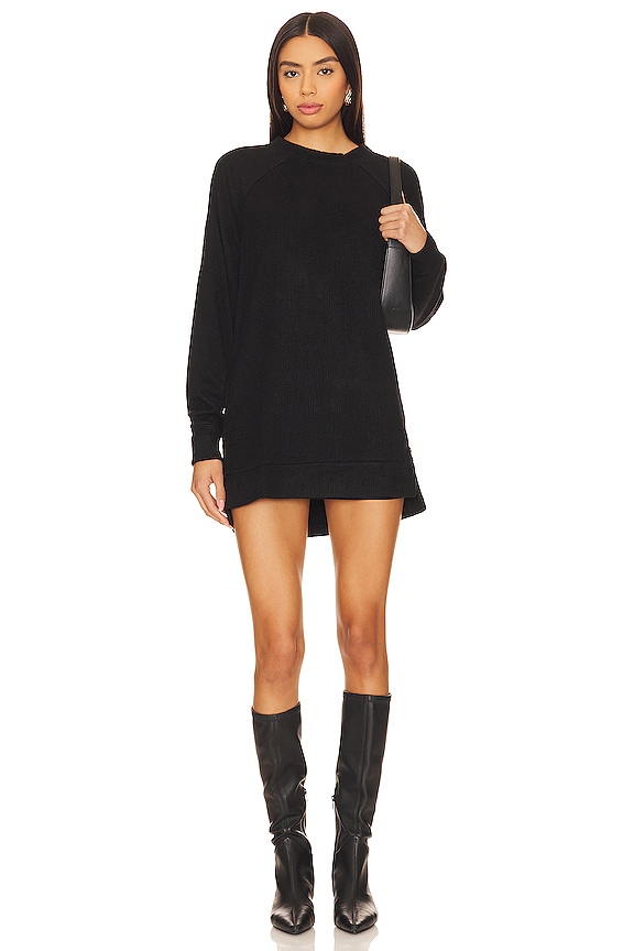 view 2 of 4 Oversized Long Sleeve Top in Black