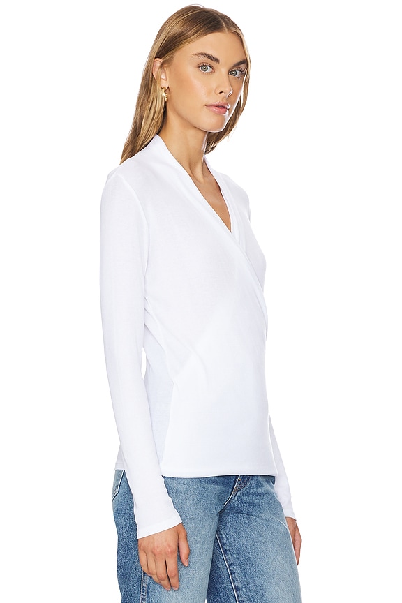 view 2 of 4 Wrap Top in White