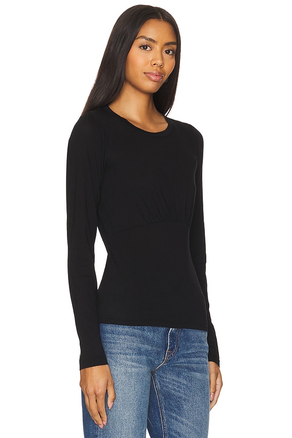 view 2 of 4 Long Sleeve Tee in Black
