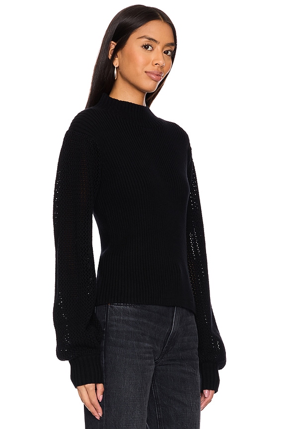 view 2 of 4 Longsleeve Top in Black