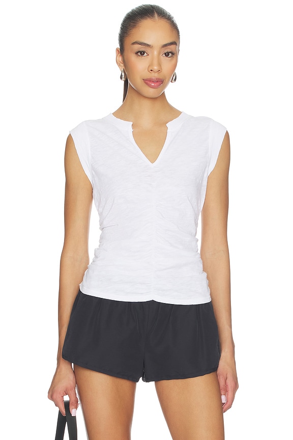 view 1 of 4 T-SHIRT SANS MANCHES KAIA in White