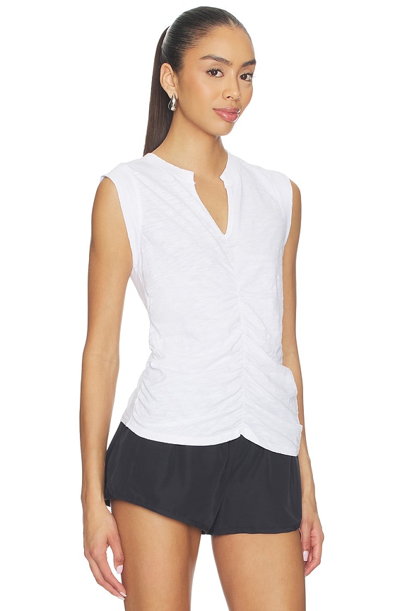 view 2 of 4 T-SHIRT SANS MANCHES KAIA in White