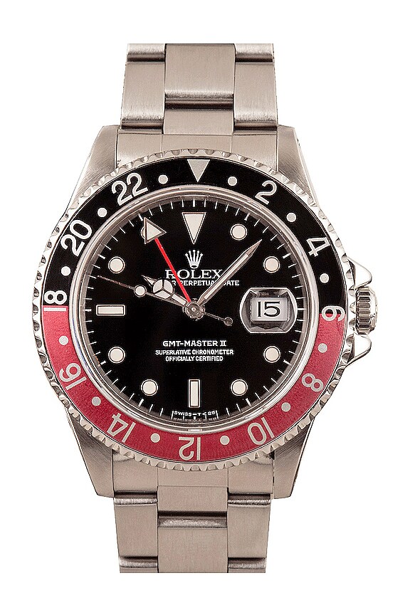 view 1 of 4 MONTRE in Stainless Steel, Faded Red & Black