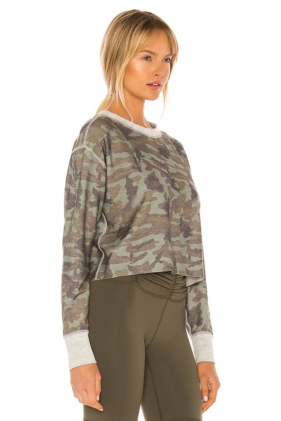view 2 of 4 Rori Reversible Pullover in Olive Camo, Metal Camo & Heather