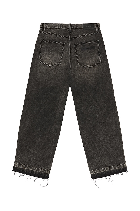 view 2 of 5 Printed 5 Pocket Jeans in Worn Black