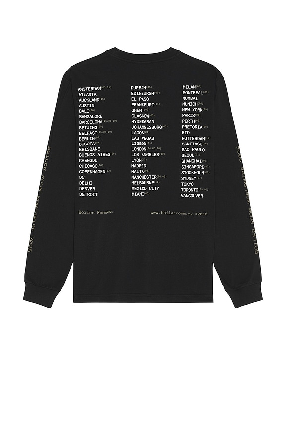 view 2 of 3 World Tour Long Sleeve Tee in Black