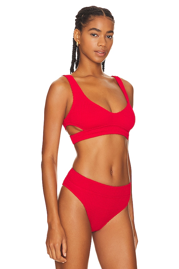 view 2 of 4 TOP BIKINI NINO in Baywatch Red Eco