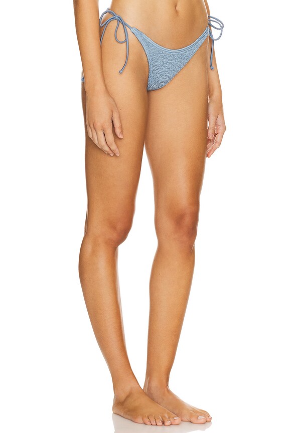 view 2 of 5 X GEORGIA FOWLER Tie Side Vista Brief in Slate Blue Shimmer