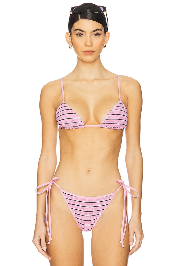 view 1 of 5 TOP BIKINI LUANA in Pastel Pink Stripe