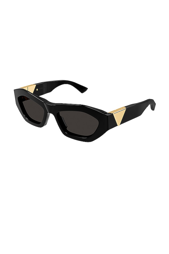 view 2 of 3 LUNETTES DE SOLEIL TRIANGLE ACETATE in Black