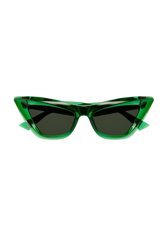 view 1 of 3 LUNETTES DE SOLEIL CAT EYE in Shiny Transparent Btv Green