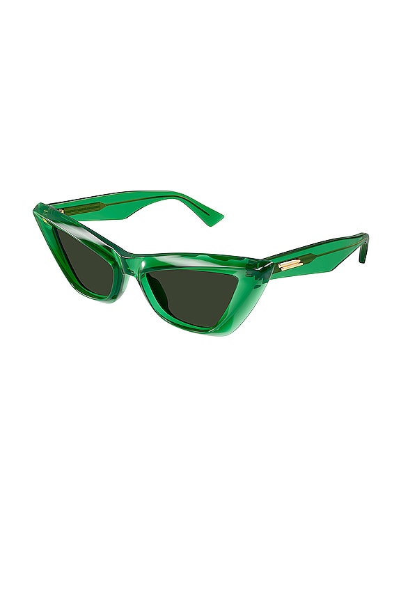 view 2 of 3 LUNETTES DE SOLEIL CAT EYE in Shiny Transparent Btv Green