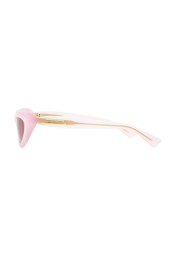 Bottega Veneta Cat Eye Sunglasses in Pink & Red | REVOLVE