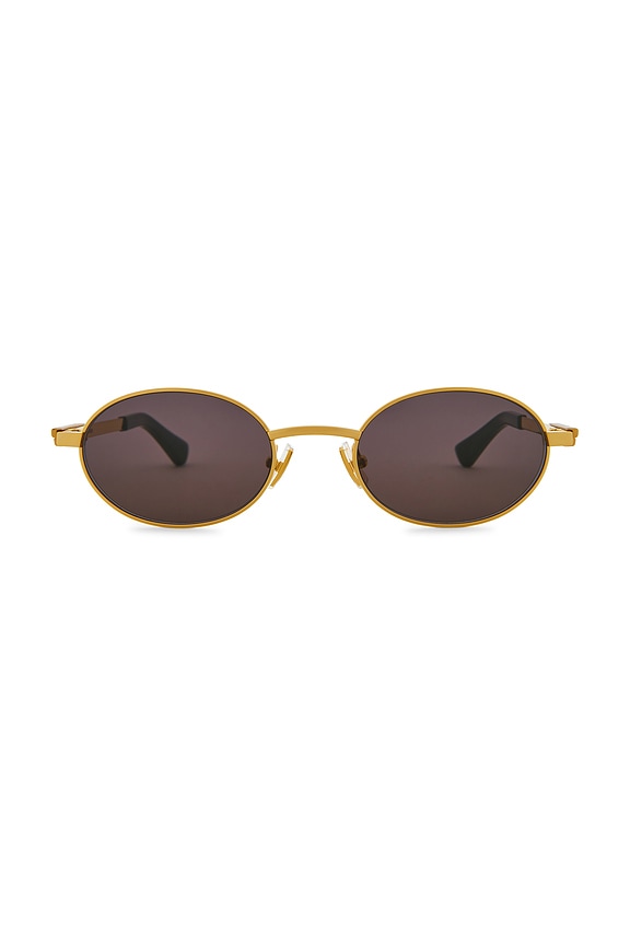 view 1 of 3 Oval Sunglasses in Gold & Grey