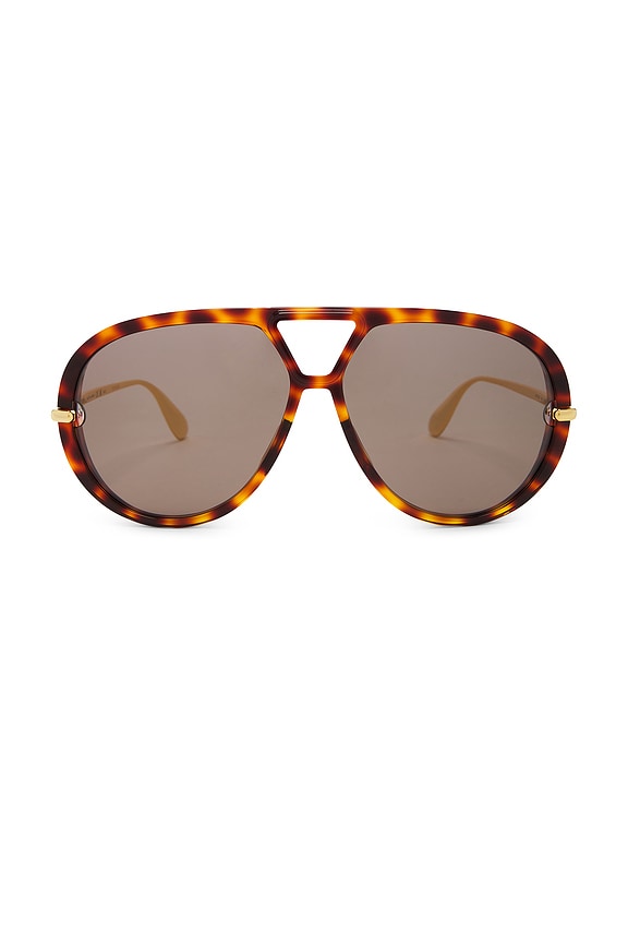 view 1 of 3 LUNETTES DE SOLEIL in Havana, Gold, & Brown