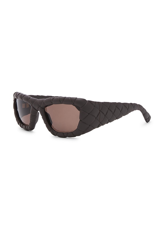 view 2 of 3 Intrecciato Sunglasses in Brown