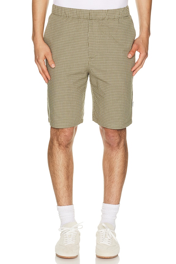 view 1 of 5 Gingham Shorts in Olive