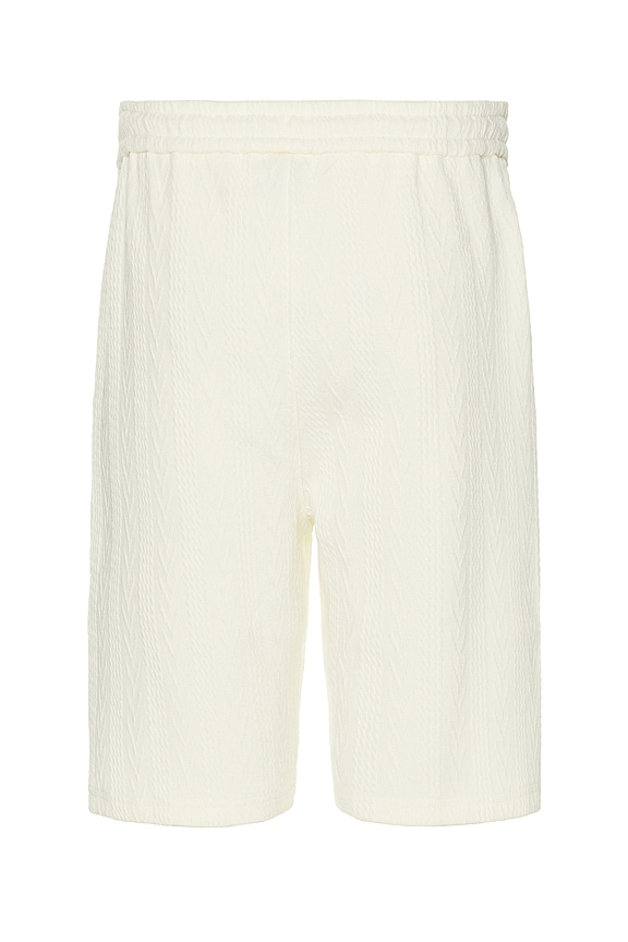 view 2 of 4 Textured Shorts in Ecru