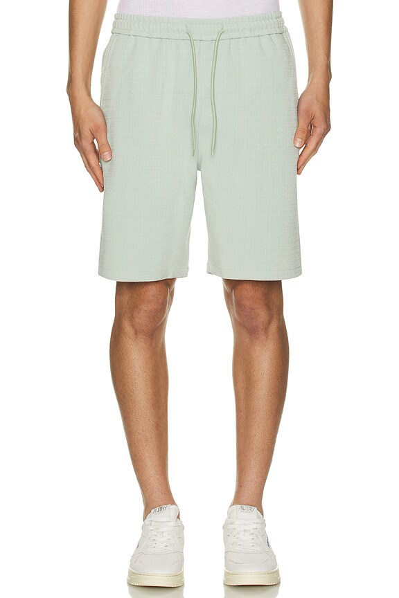 view 3 of 4 Textured Heavy Shorts in Mint
