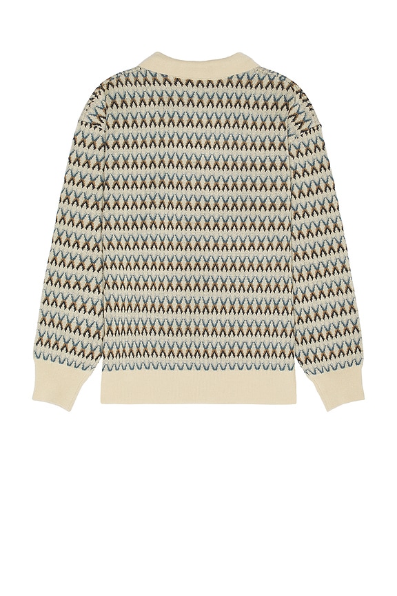 view 2 of 3 Crosby Wool Long Sleeve Polo in Grey