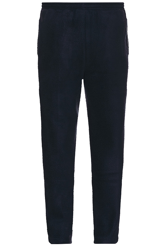 view 2 of 5 Reverse Fleece Grid Straight Joggers in Navy