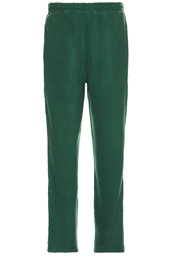 view 2 of 6 Reverse Fleece Grid Straight Sweatpants in Bottle Green
