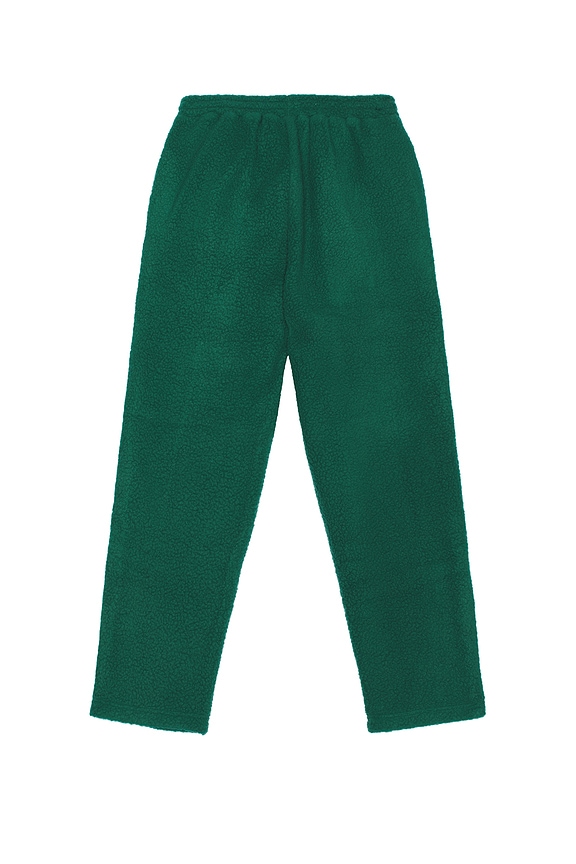 view 2 of 6 Reverse Fleece Grid Straight Sweatpants in Bottle Green