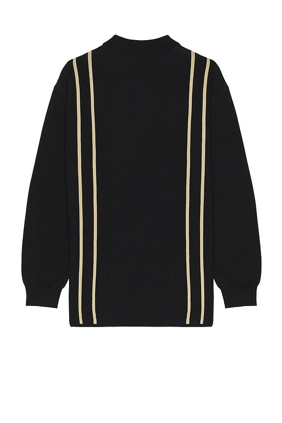 view 2 of 4 Aprile Long Sleeve Polo in Black