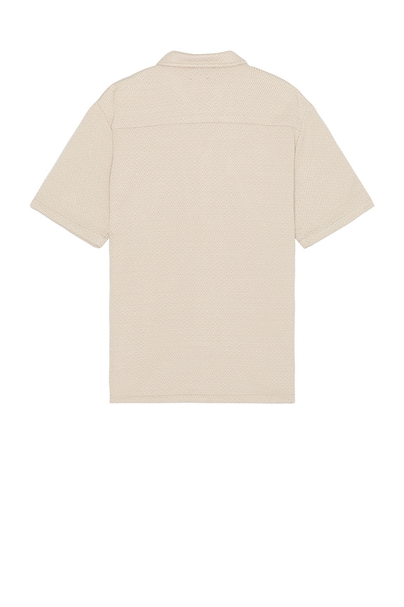 view 2 of 3 Diamond Cuban Short Sleeve Shirt in Oatmeal