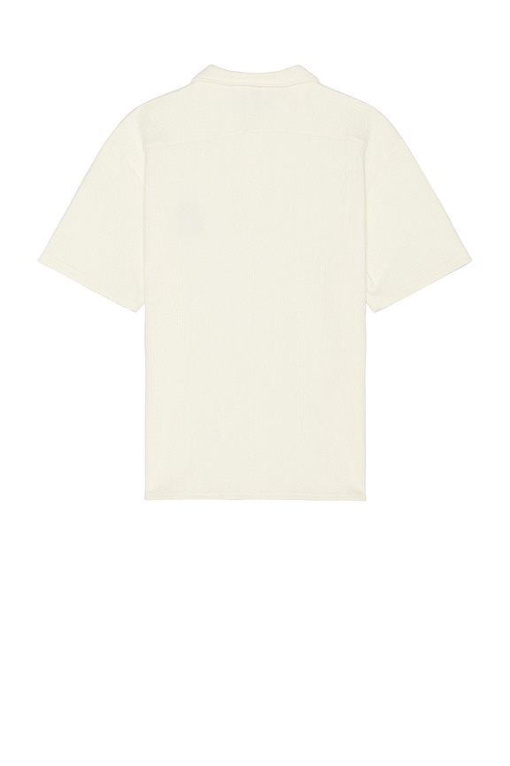 view 2 of 3 Textured Polo in Ecru