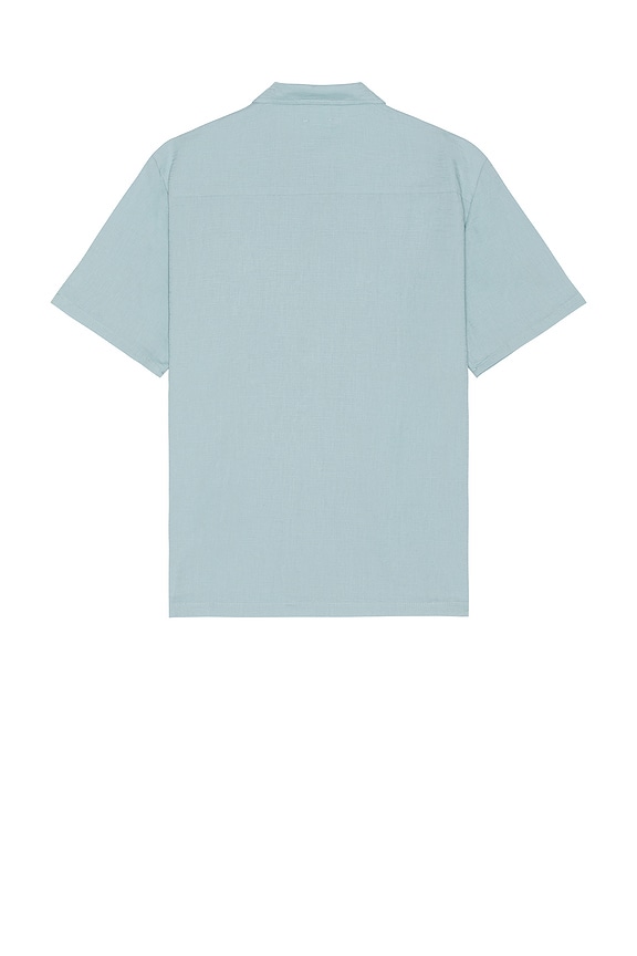 view 2 of 3 Oversized Textured Shirt in Blue