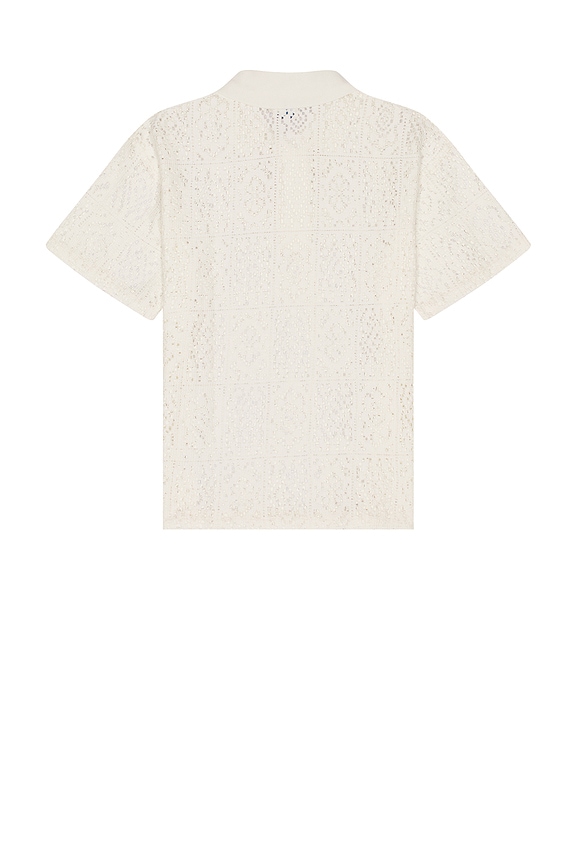 view 2 of 3 Piaza Lace Polo in Off White