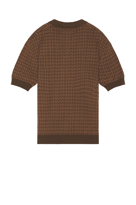 view 2 of 5 Harris Knit Polo in Brown Blend