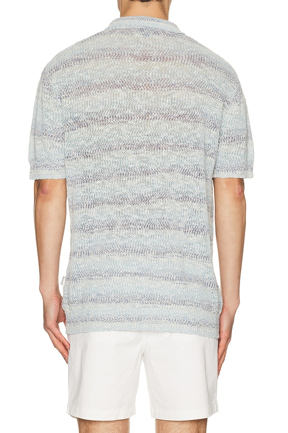 view 2 of 4 Marine Textured Knit Polo in Marine