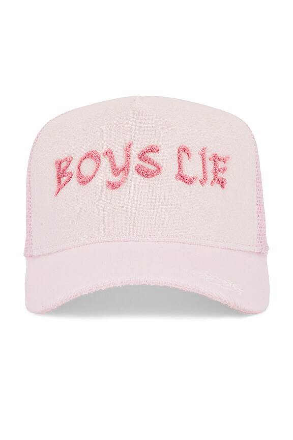 view 2 of 4 Pastel Me Terry Trucker in Pink