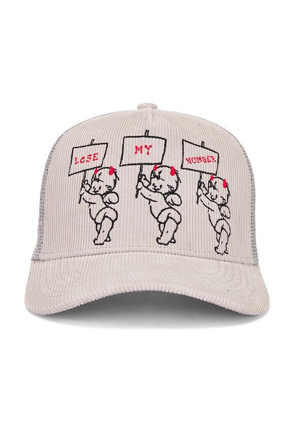 view 2 of 3 READ THE SIGNS TRUCKER 모자 in Grey