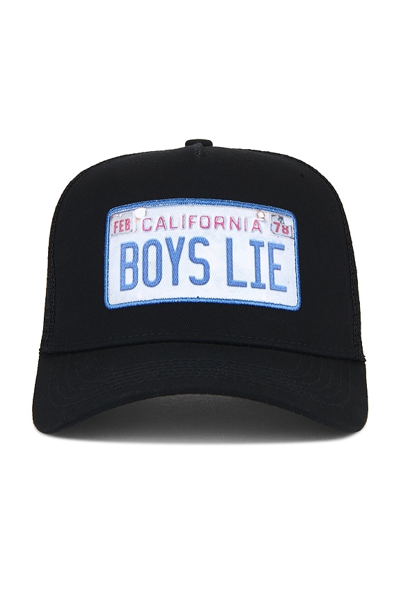 view 2 of 3 Driver's License Trucker Hat in Black