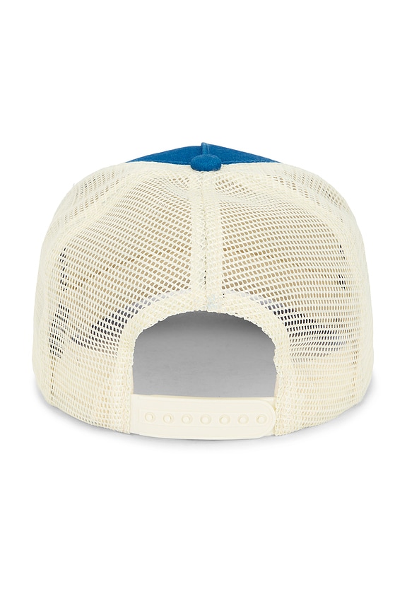 view 2 of 2 Dyed Denim Trucker Hat in Blue