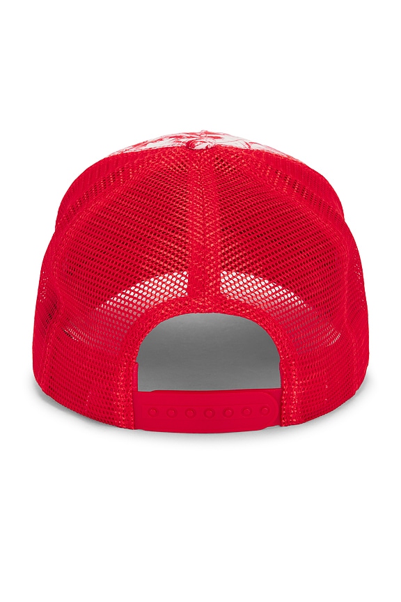 view 2 of 3 CAMO 트럭커 햇 in Red