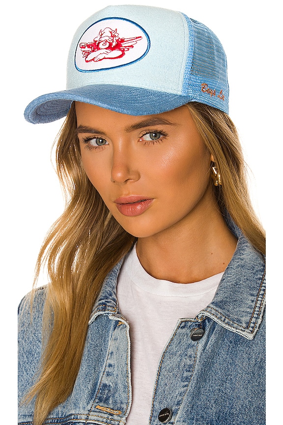 Boys Lie Trucker Hat in Baby Blue | REVOLVE