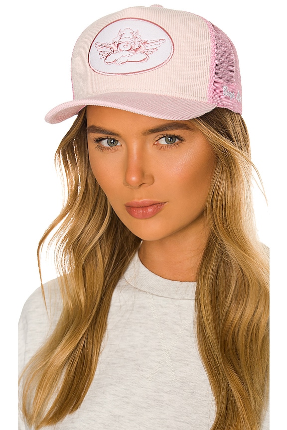 Boys Lie Trucker Hat in Baby Pink REVOLVE
